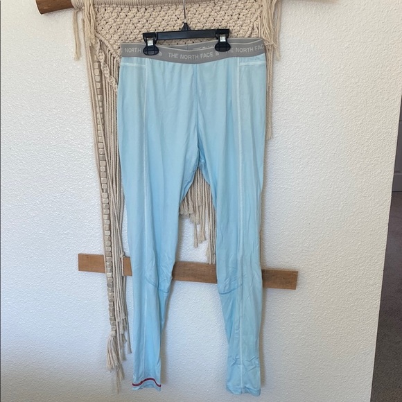 The North Face Light Blue Leggings long underwear thermal - Picture 1 of 6
